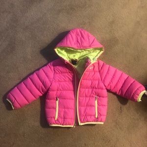 Nike pink quilted jacket 24mos